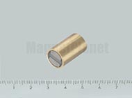 POT-RS 10x20 SmCo r�gz�t� m�gnes h6 illeszt�ssel, r�z h�velyben