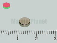 6x2 mm N45 NEODYM m�gnes korong