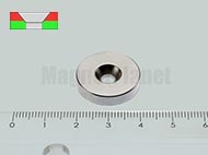 20x4/4,5 mm N42 NEODYM m�gnes gy�r� s�llyeszt�ssel (�szak)